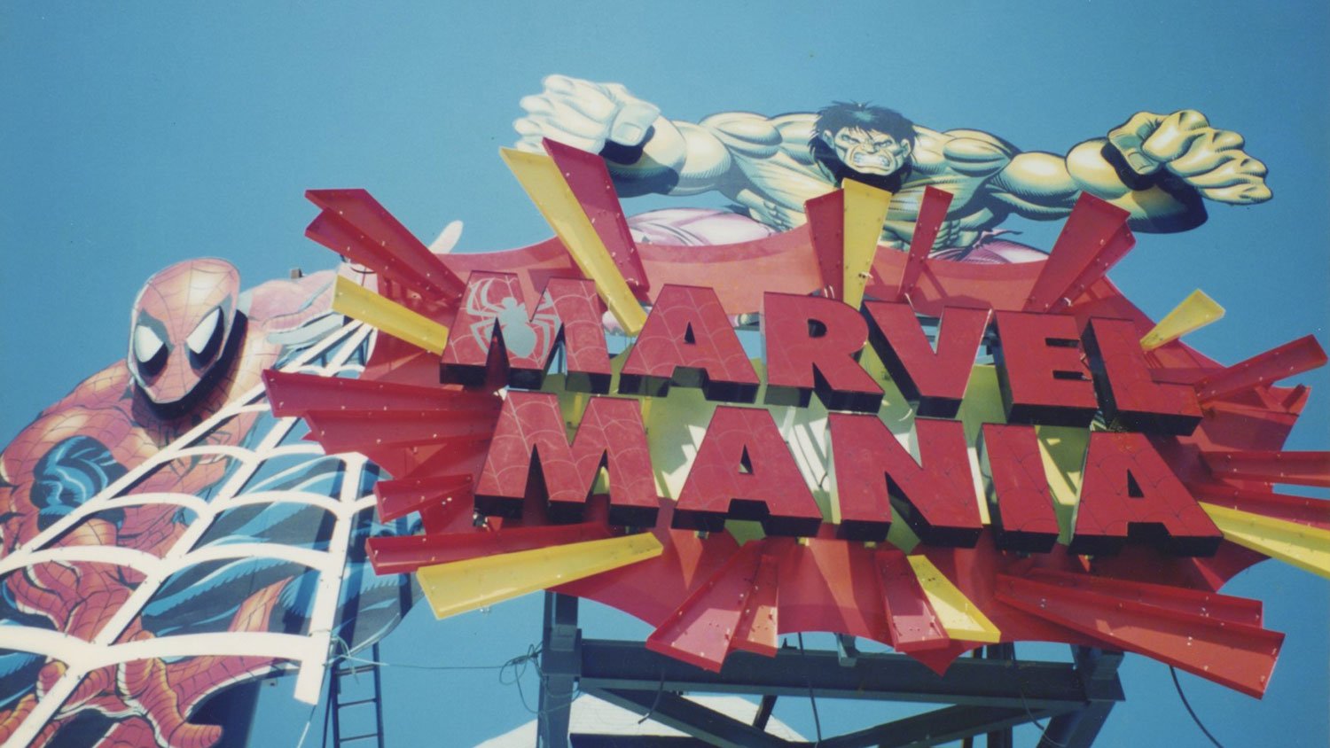 Marvel Mania Universal Studios custom sign