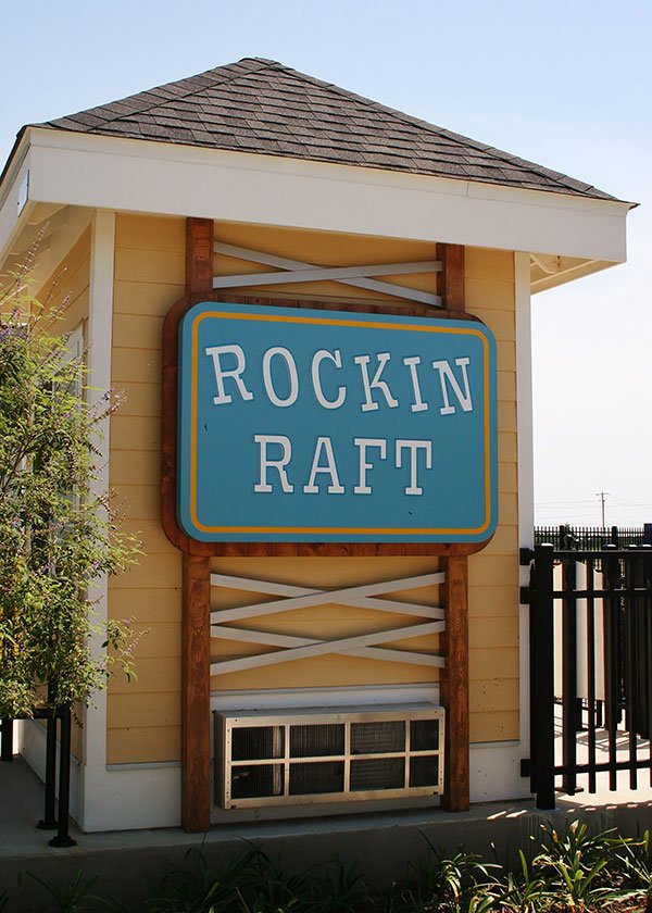 Business Theme Rockin Raft sign