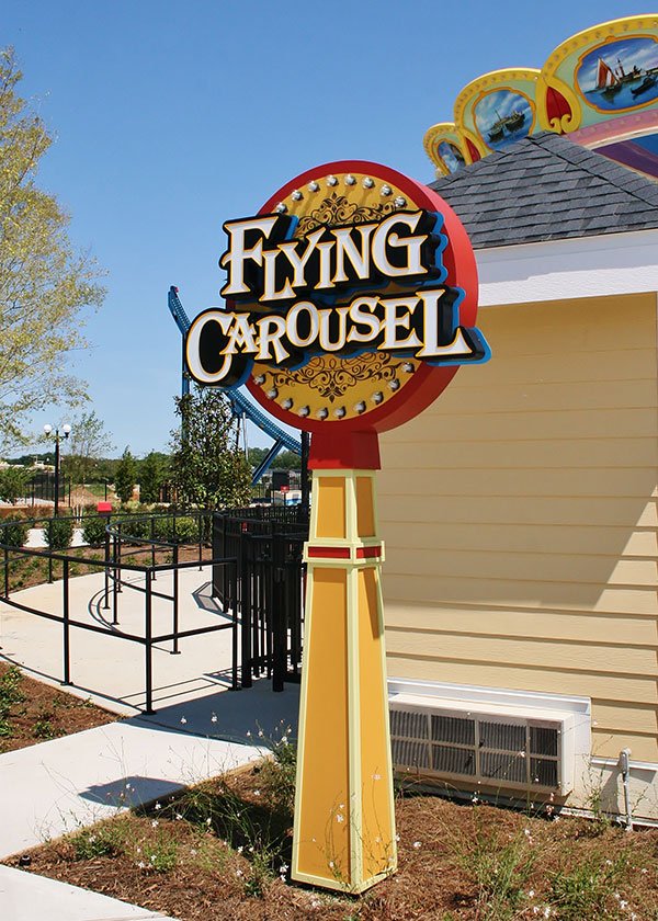 Business theme Flying Carousel sign