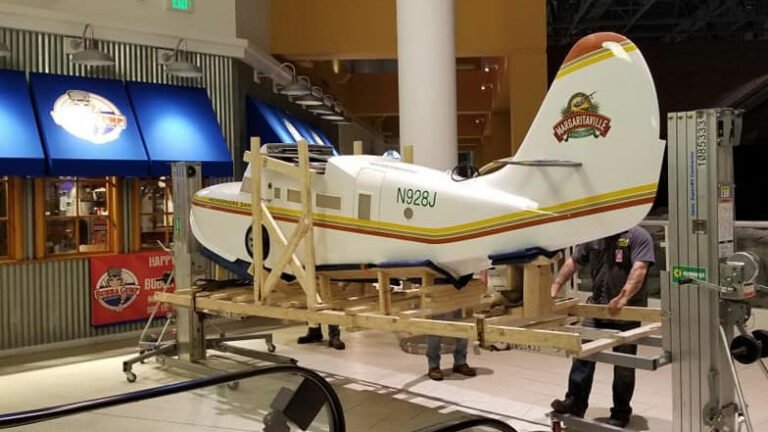 Custom fabricated 3D hanging plane