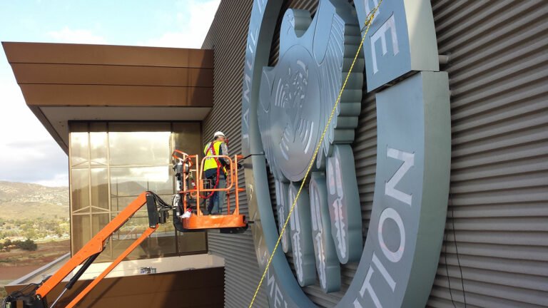 Sign installation for Hollywood Casino in Jamul, California