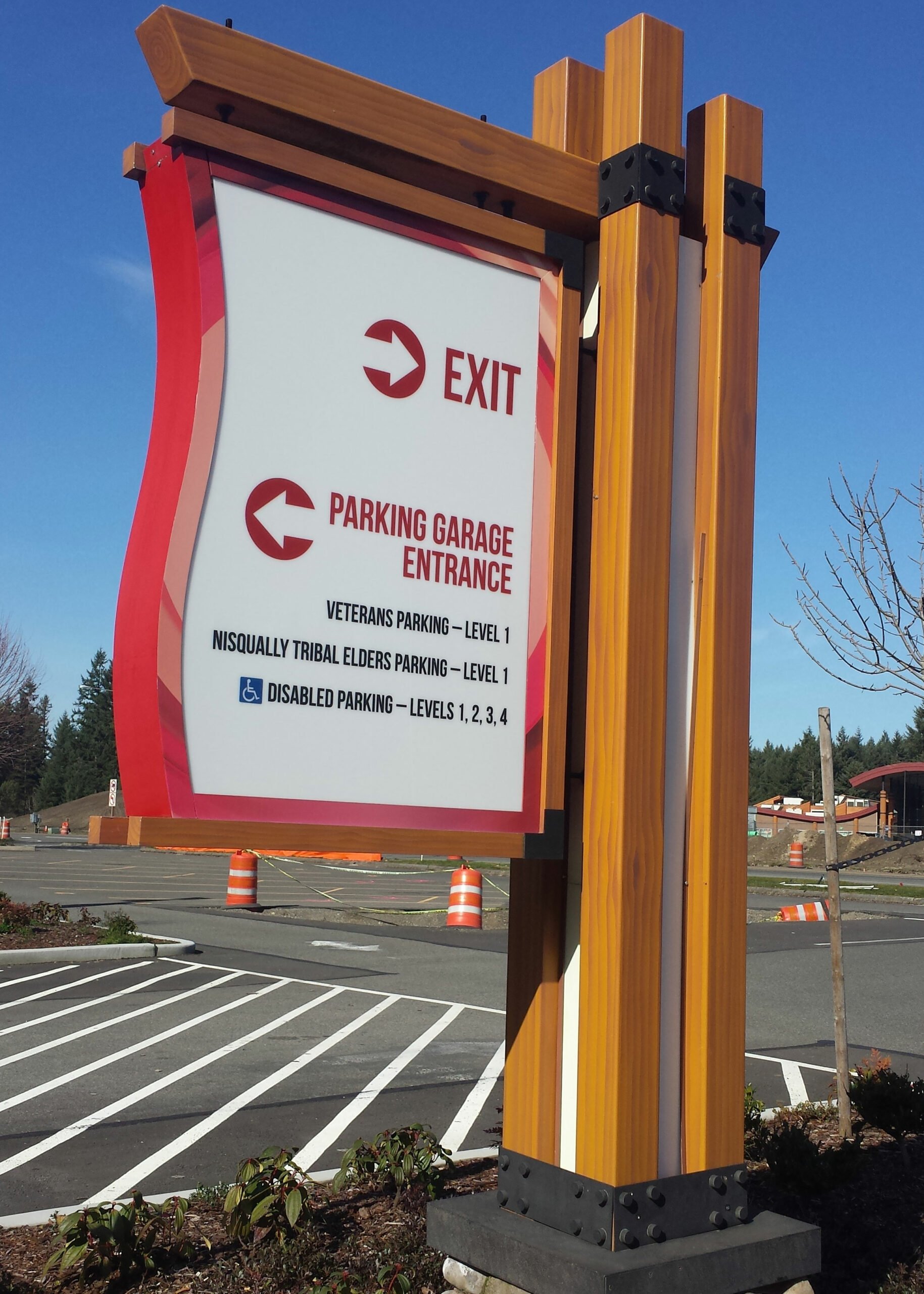 Wayfinding sign for Redwind Casino